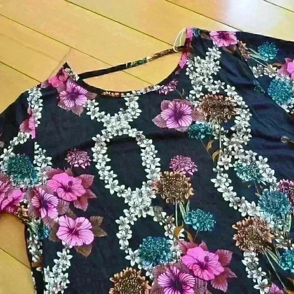 Sandro Cutout floral-print jersey top Size 0 US XS - Picture 4 of 11